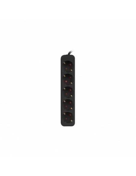 Regleta lanberg 5 tomas schuko negra 1.5m