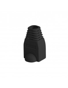 Funda protectora lanberg plb - 1000 - bk para conector rj45 pack de 100 unidades negro