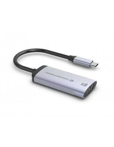 Adaptador usb tipo c a hdmi 8k conceptronic 8k 15cm - macho - hembra