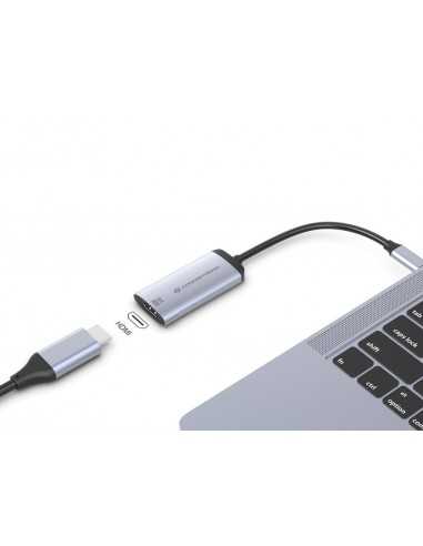 Adaptador usb tipo c a hdmi 8k conceptronic 8k 15cm - macho - hembra
