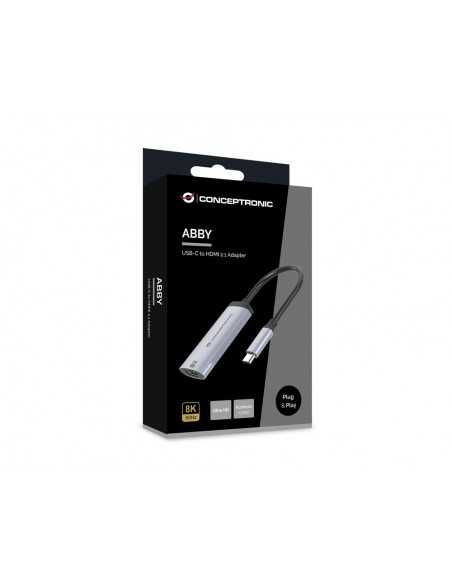 Adaptador usb tipo c a hdmi 8k conceptronic 8k 15cm - macho - hembra Adaptador usb tipo c a hdmi 8k conceptronic 8k 15cm - macho - hembra