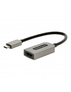 Adaptador usb tipo c a hdmi 4k uhd startech 13cm - macho - hembra - gris