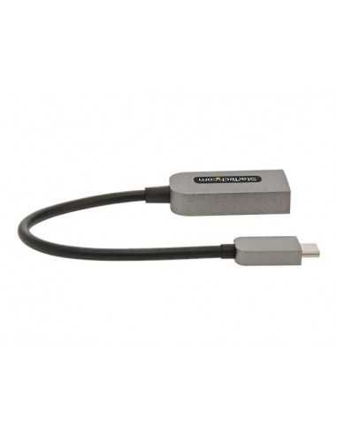 Adaptador usb tipo c a hdmi 4k uhd startech 13cm - macho - hembra - gris