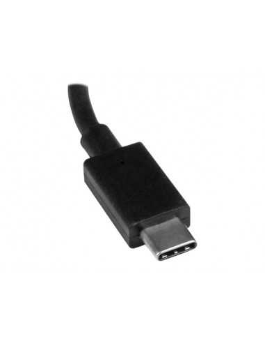 Cable usb tipo c a hdmi startech 0.147m - macho - hembra - negro