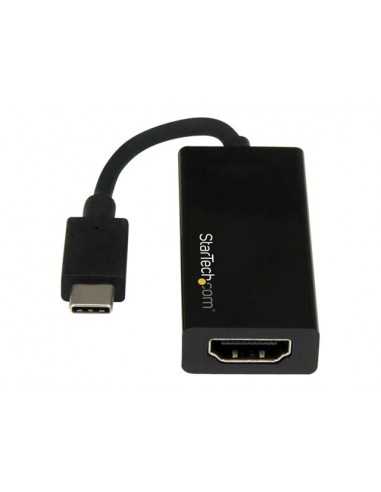 Cable usb tipo c a hdmi startech 0.147m - macho - hembra - negro