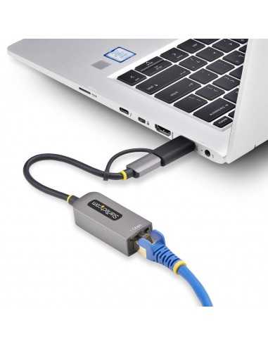 Adaptador usb tipo c - usb 3.2 a rj45 startech macho - hembra