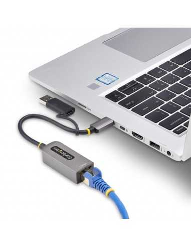 Adaptador usb tipo c - usb 3.2 a rj45 startech macho - hembra