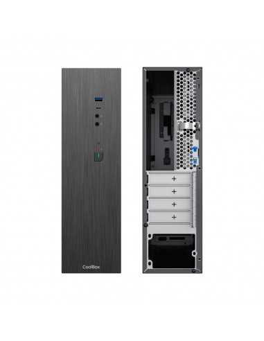 Caja ordenador coolbox t370 - 1 matx negro con fuente tfx