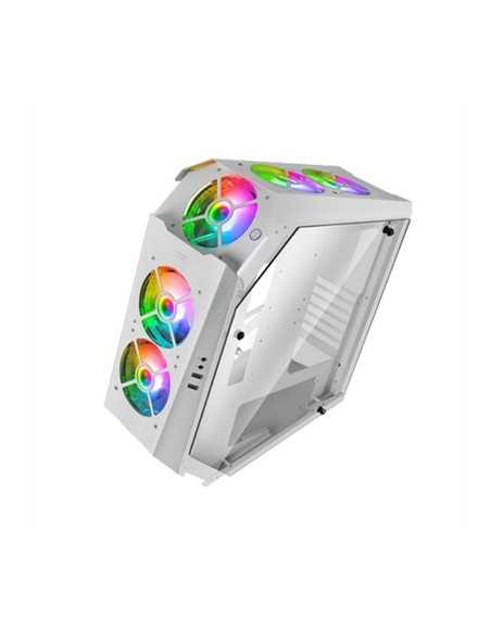 Caja ordenador mars gaming mc51 premium blanco atx 2 x usb 3.0 5 x 120mm argb
