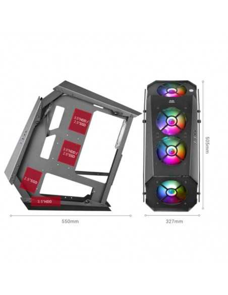 Caja ordenador mars gaming mc51 premium blanco atx 2 x usb 3.0 5 x 120mm argb Caja ordenador mars gaming mc51 premium blanco atx 2 x usb 3.0 5 x 120mm argb