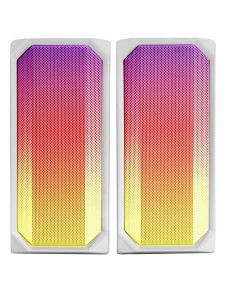 Altavoces mars gaming msrgb bt 15w blanco