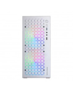Caja ordenador mars gaming mccore matx frgb cristal templado blanco