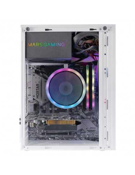 Caja ordenador mars gaming mccore matx frgb cristal templado blanco Caja ordenador mars gaming mccore matx frgb cristal templado blanco