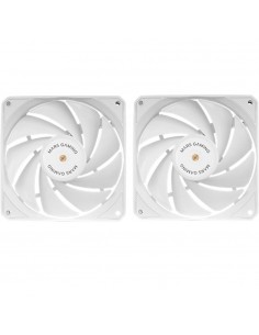 Ventilador mars gaming mfnclx2w 2 x 120mm blanco