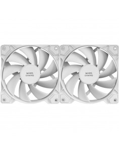 Ventilador mars gaming mfpwmx2w 2 x 120mm blanco