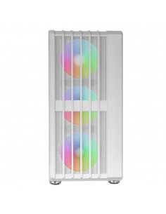 Caja ordenador mars gaming mcvault atx argb cristal templado blanco