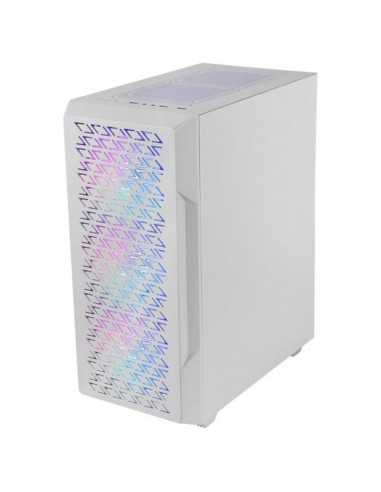 Caja ordenador mars gaming mc - geo atx frgb cristal templado blanco