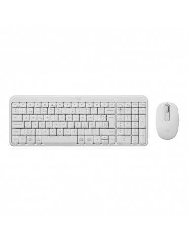 Teclado + mouse logitech mk250 inalambrico blanco