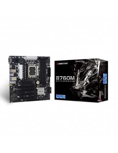 Placa base biostar b760mxc pro matx - 4xddr5 - 8x sata3 lga 1700