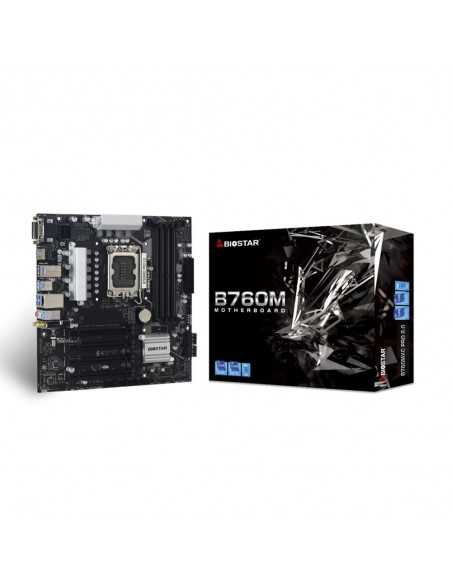Placa base biostar b760mxc pro matx - 4xddr5 - 8x sata3 lga 1700