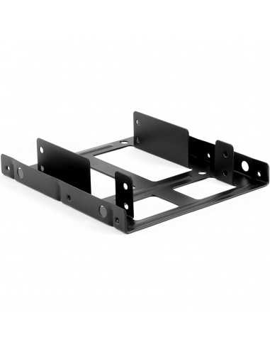 Adaptador bahia coolbox 3.5 a 2.5 x2 hdd ssd interno metalico