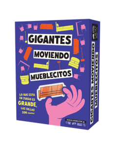 Juego de mesa gigantes moviendo mueblecitos