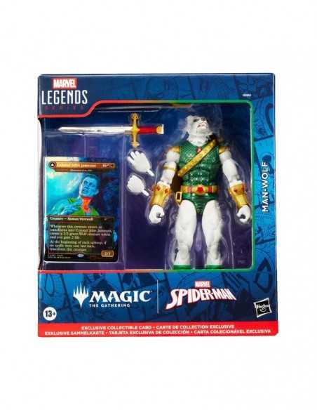 Figura hasbro marvel legends series magic the gathering man - wolf