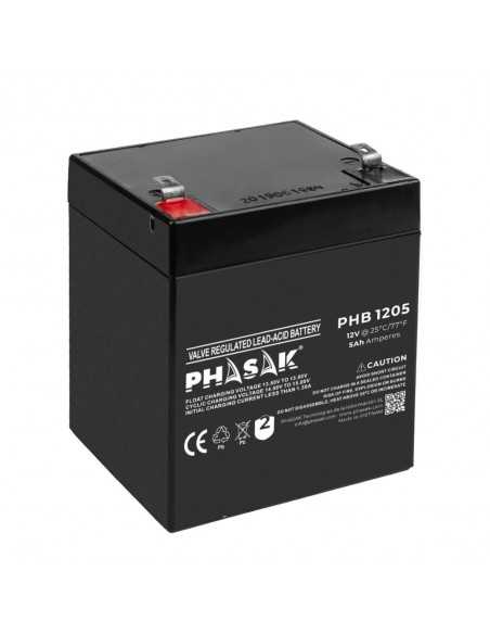 Bateria phasak phb 1205 compatible para sais 5ah 12v acido - plomo
