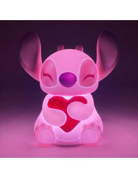 Lámpara táctil enesco disney stitch angel con corazón