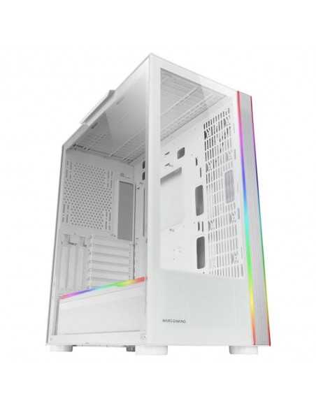 Caja ordenador mars gaming mcult e - atx cristal templado blanco