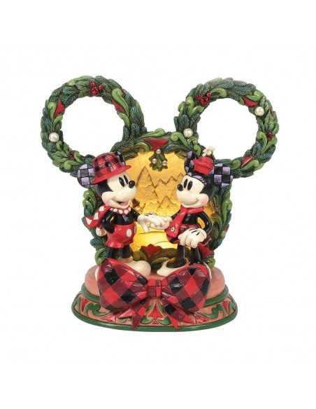 Figura diorama enesco disney mickey y minnie