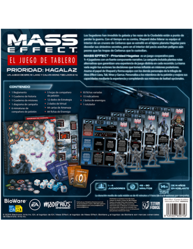 Juego de mesa mass effect: el juego de tablero