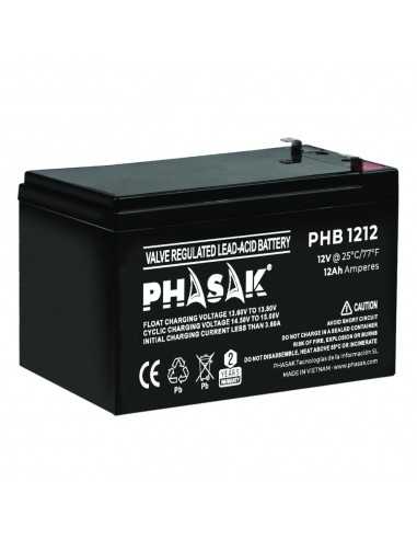 Bateria phasak phb 1212 compatible para sais 12ah 12v acido - plomo