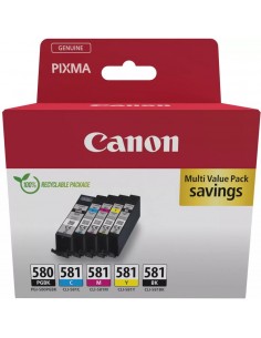 Multipack canon pgi - 580 pgbk + cli - 581 cymbk