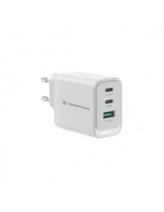 Cargador usb - c conceptronic 65w althea quick charge 3.0 pd 2xusb - c 1xusb - a