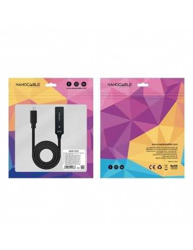 Cable prolongador nanocable con amplificador usb 3.2 gen1 usb - c - m - usb - c - h - 5 m