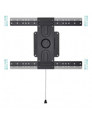 Soporte de pared tooq rotación 360° para pantallas 37 pulgadas - 80 pulgadas negro