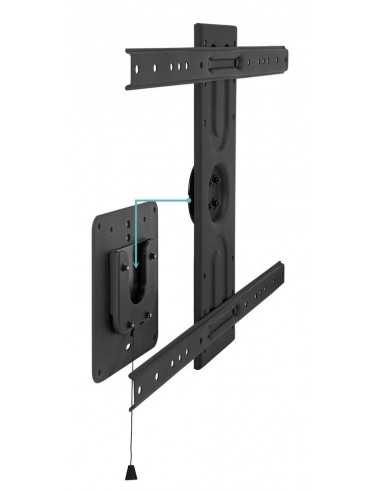Soporte de pared tooq rotación 360° para pantallas 37 pulgadas - 80 pulgadas negro