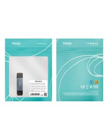 Lector de tarjetas tooq sd + tf - con entradas usb - c 3.0 + usb a - gris