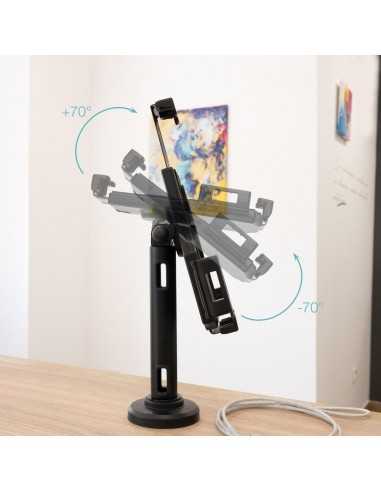 Soporte sobremesa - pared tooq para tablet con antirrobo