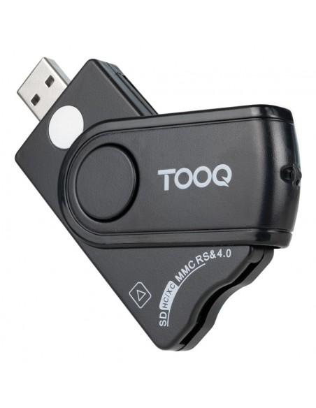 Lector tooq tarjetas inteligentes - dni electrónico - sim - sd - sf - usb - a - negro