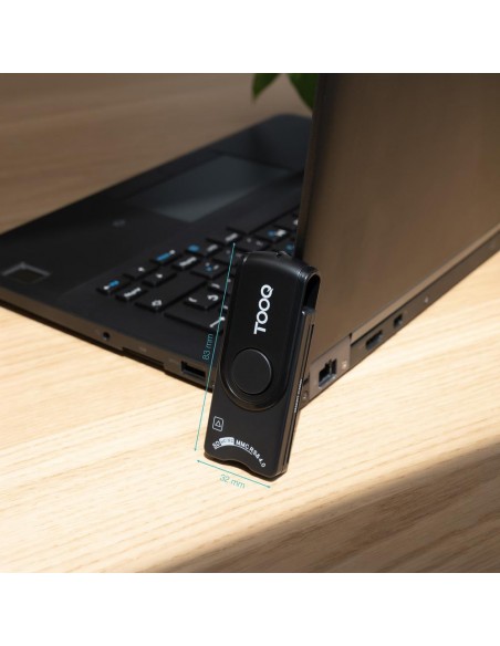 Lector tooq tarjetas inteligentes - dni electrónico - sim - sd - sf - usb - a - negro Lector tooq tarjetas inteligentes - dni electrónico - sim - sd - sf - usb - a - negro