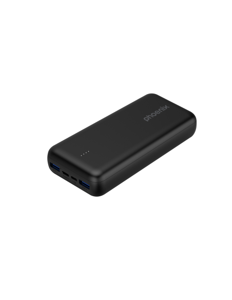Phoenix powerbank batería externa 20000mah con 2 usb carga rapida y 1 usb tipo c pd