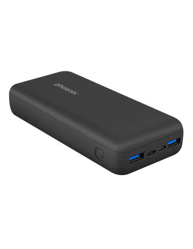 Phoenix powerbank batería externa 20000mah con 2 usb carga rapida y 1 usb tipo c pd