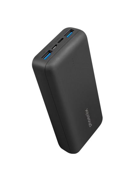 Phoenix powerbank batería externa 20000mah con 2 usb carga rapida y 1 usb tipo c pd