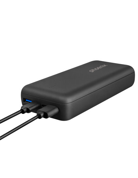 Phoenix powerbank batería externa 20000mah con 2 usb carga rapida y 1 usb tipo c pd