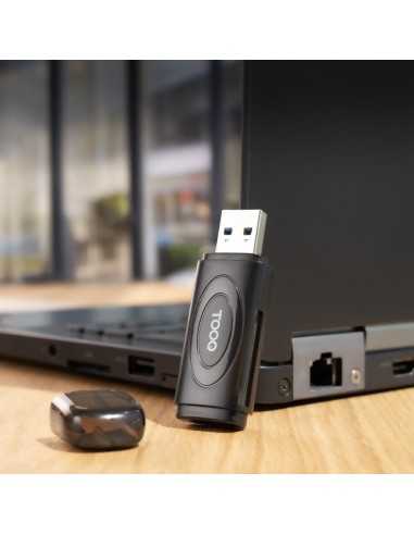 Lector tarjetas tooq usb - a 3.0 - sd - tf - negro