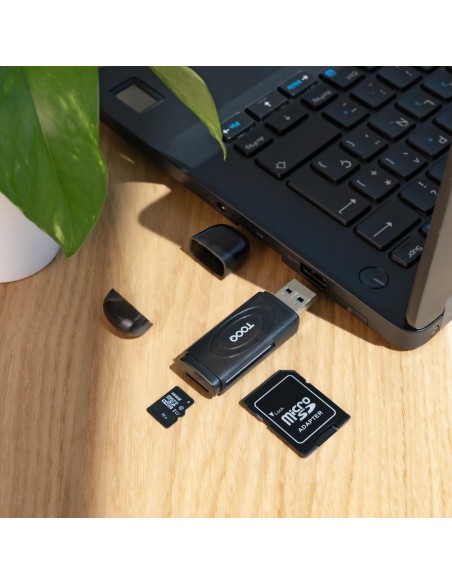 Lector tarjetas tooq usb - a 3.0 - sd - tf - negro