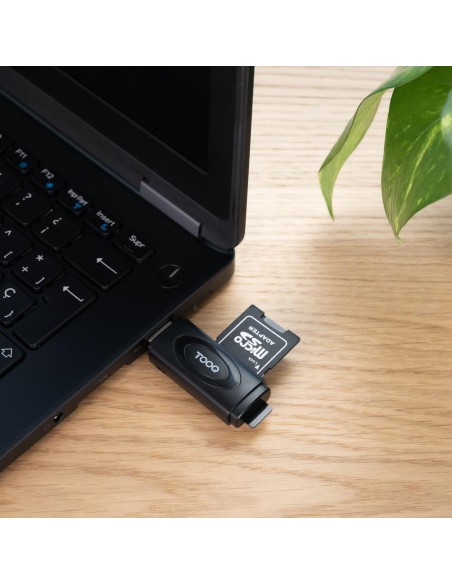 Lector tarjetas tooq usb - a 3.0 - sd - tf - negro
