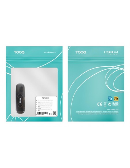 Lector tarjetas tooq usb - a 3.0 - sd - tf - negro